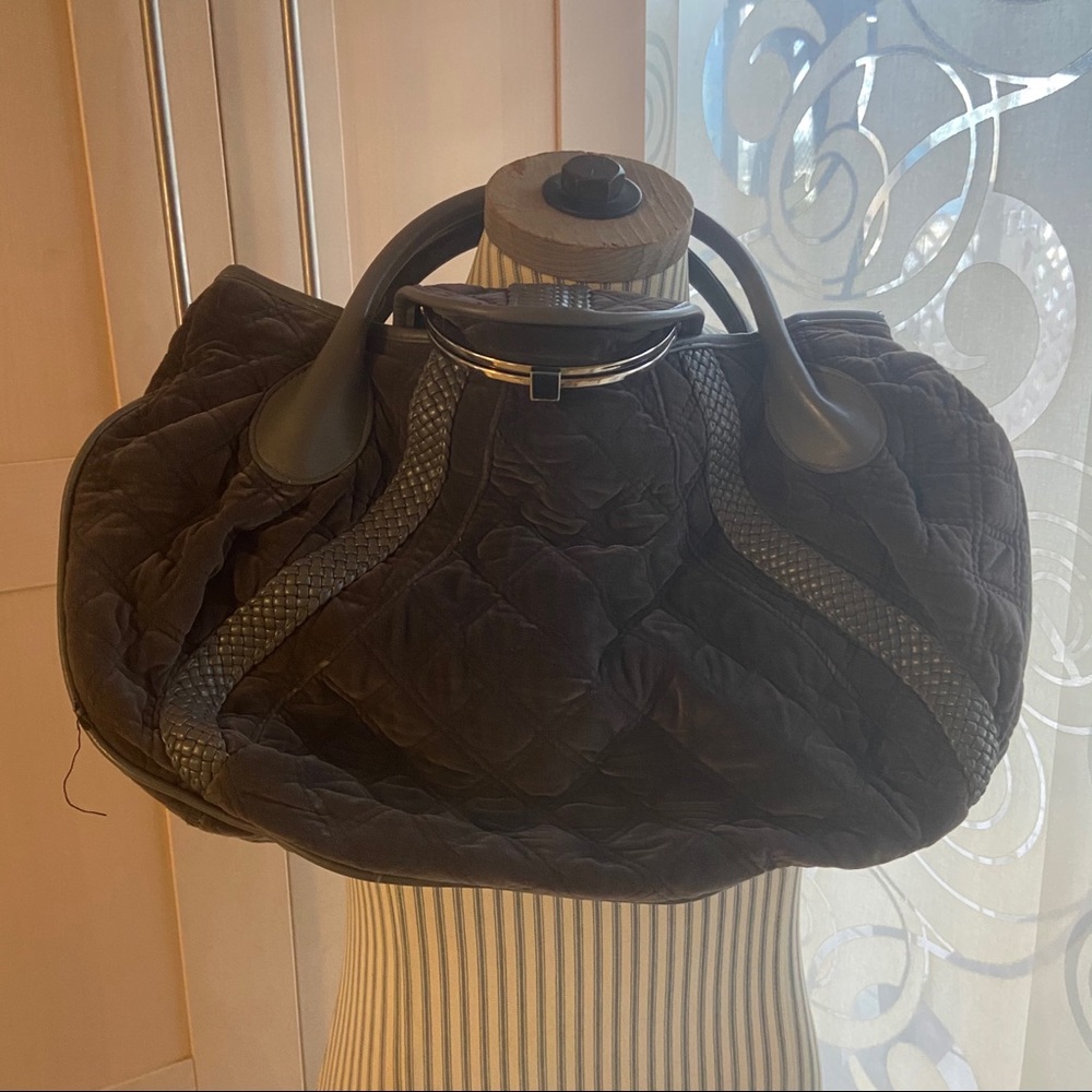 Fashion Express cotton gray handbag